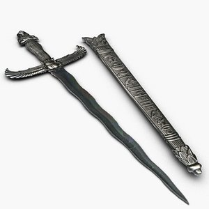 Egyptian dagger 3D model