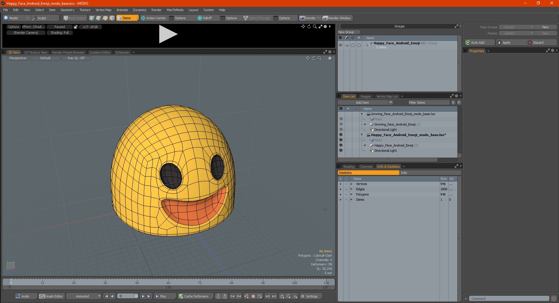 Emoji de rosto legal para Android Modelo 3D $11 - .3ds .blend .c4d