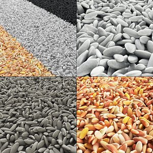 pebble 3D model