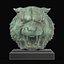 Corroded Tiger Head 3D Model
