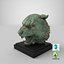 Corroded Tiger Head 3D Model