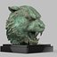 Corroded Tiger Head 3D Model