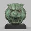 Corroded Tiger Head 3D Model