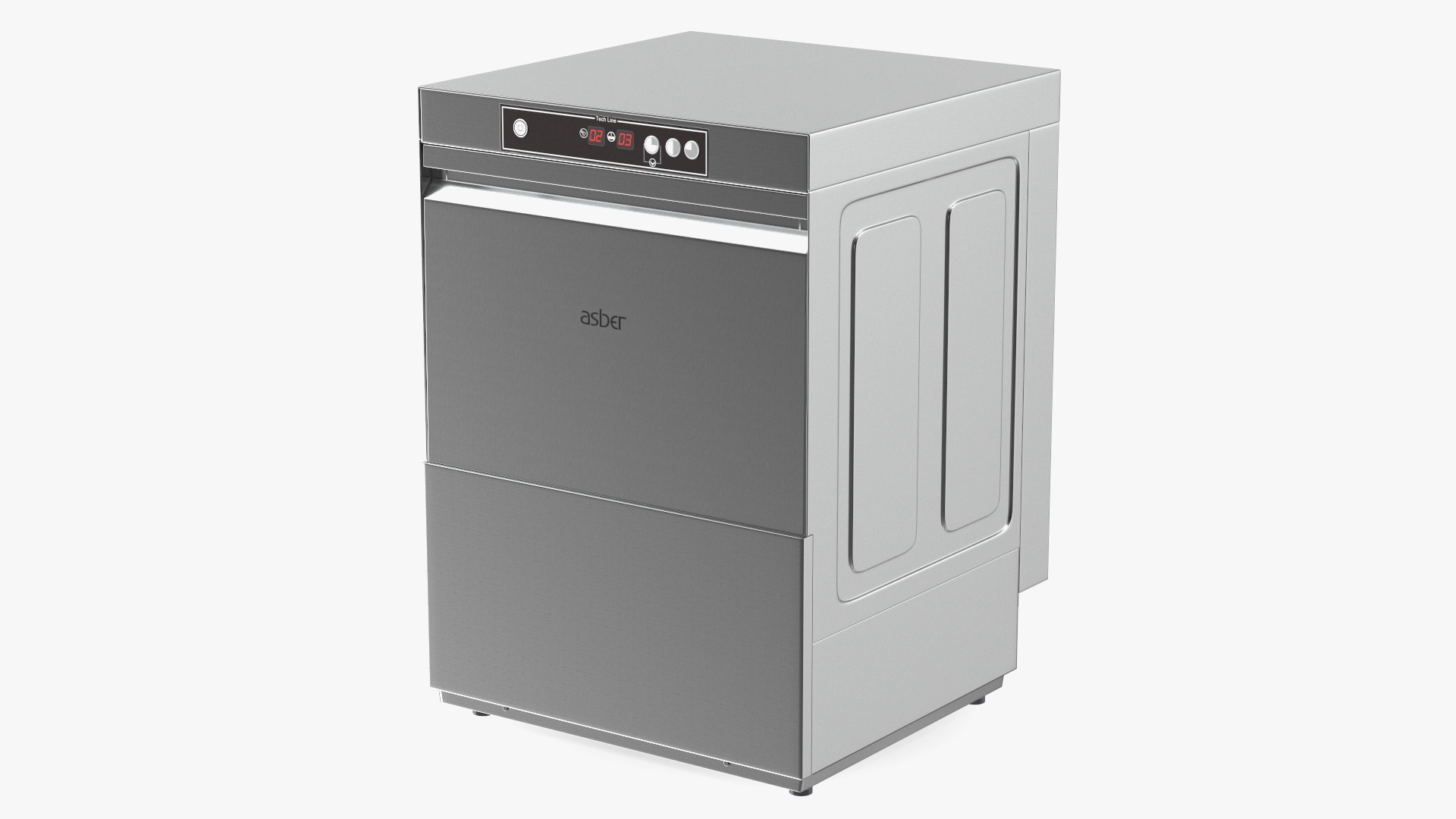 Commercial Dishwasher Asber Closed 3D model preview