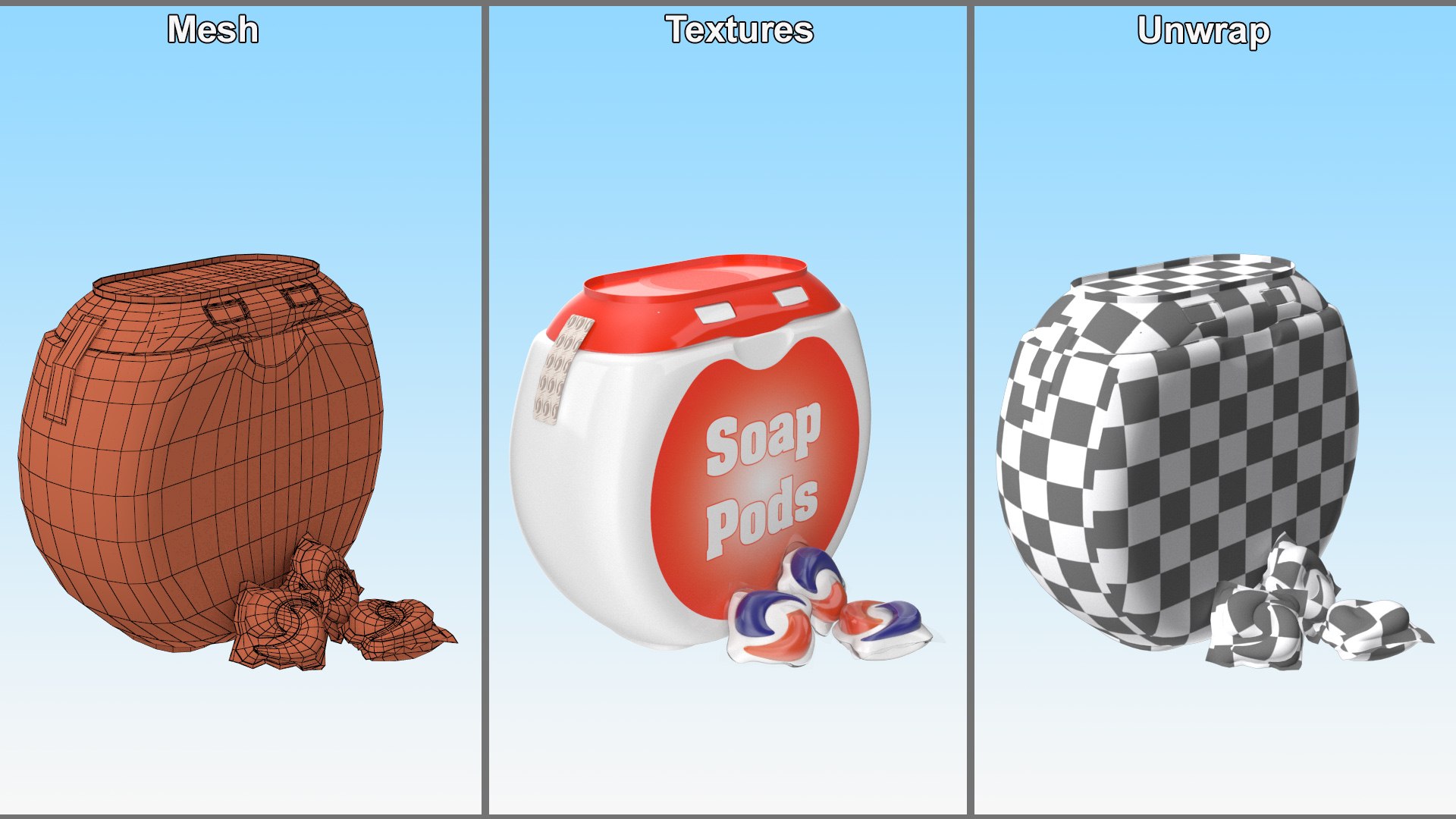 3D model Detergent Soap Pods Pack https://p.turbosquid.com/ts-thumb/lm/eYFATk/0w/detergentsoappodspack3dsmodel011/jpg/1722289439/1920x1080/fit_q87/4c87f6d3634c0b8a63d8d865b6f0f9d878220f2e/detergentsoappodspack3dsmodel011.jpg
