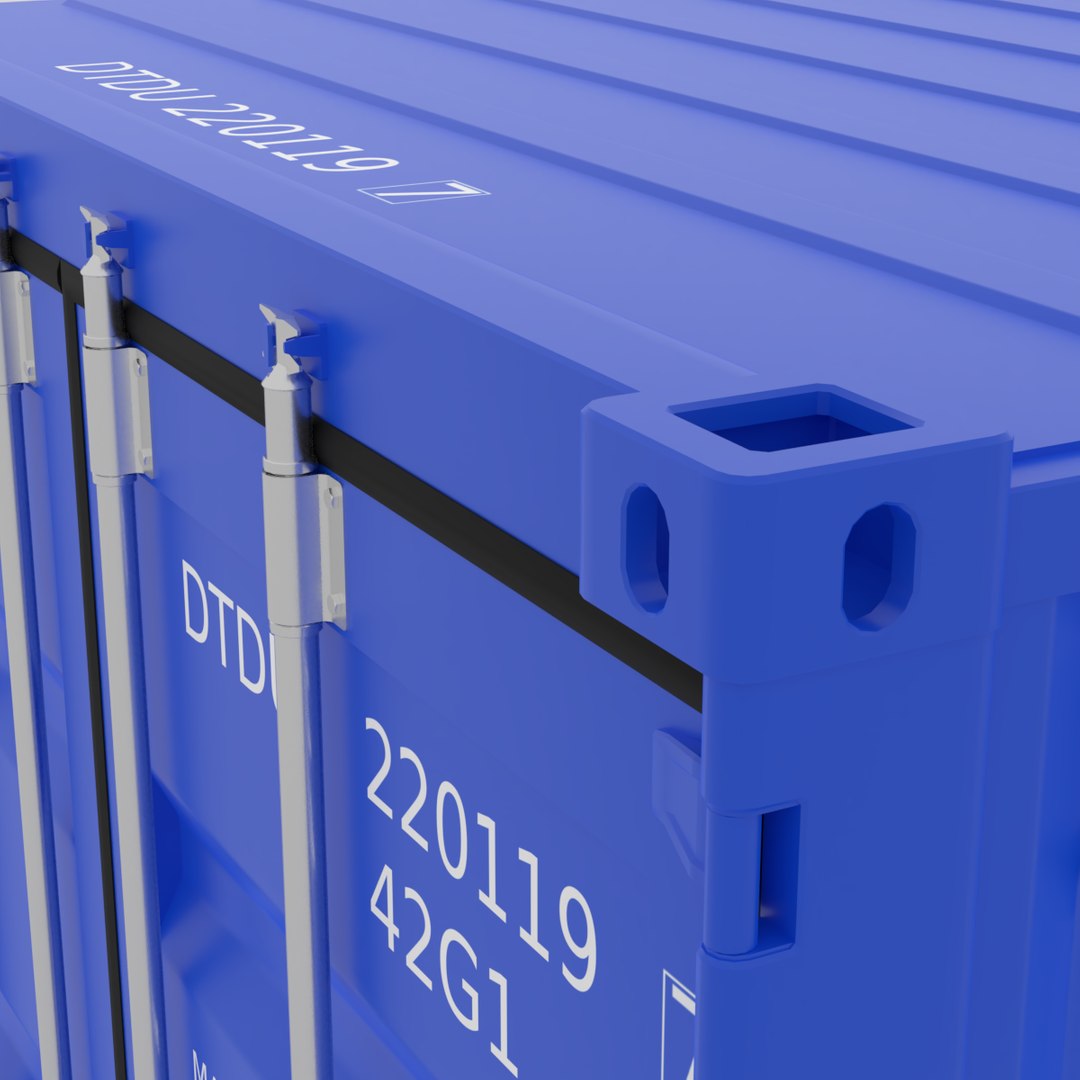3D Model 40ft Shipping Container - TurboSquid 1372056