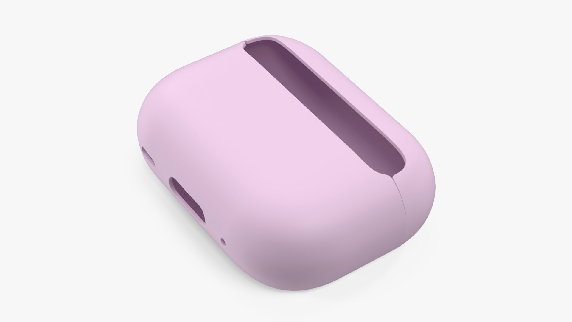 Silicone Case Apple AirPods Pro 2 USB-C Pink 3D model preview