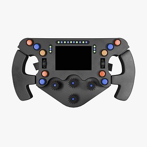 3D model F1 Steering Wheel