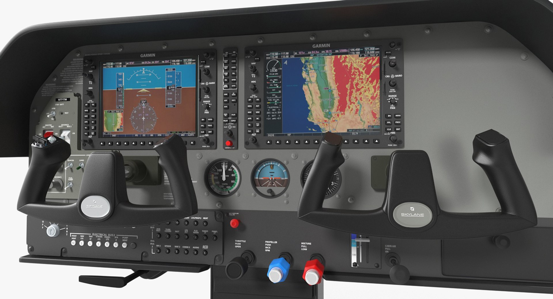3D Light Airplane Control Panel - TurboSquid 1245189