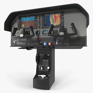 3D light airplane control panel