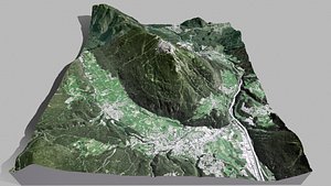 Mountain landscape Chirgant 2370m Austria 3D model