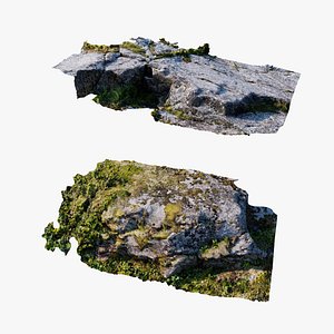 Mossy Rocks Collection 3D