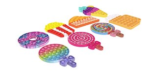 Food Pop It Fidget Toys Set