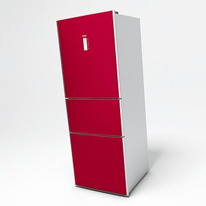 haier refrigerator 3d obj