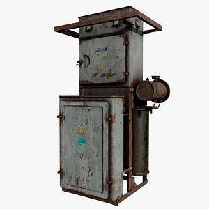 3D model Electrical Transformer Booth