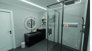3D Bathroom interiors model