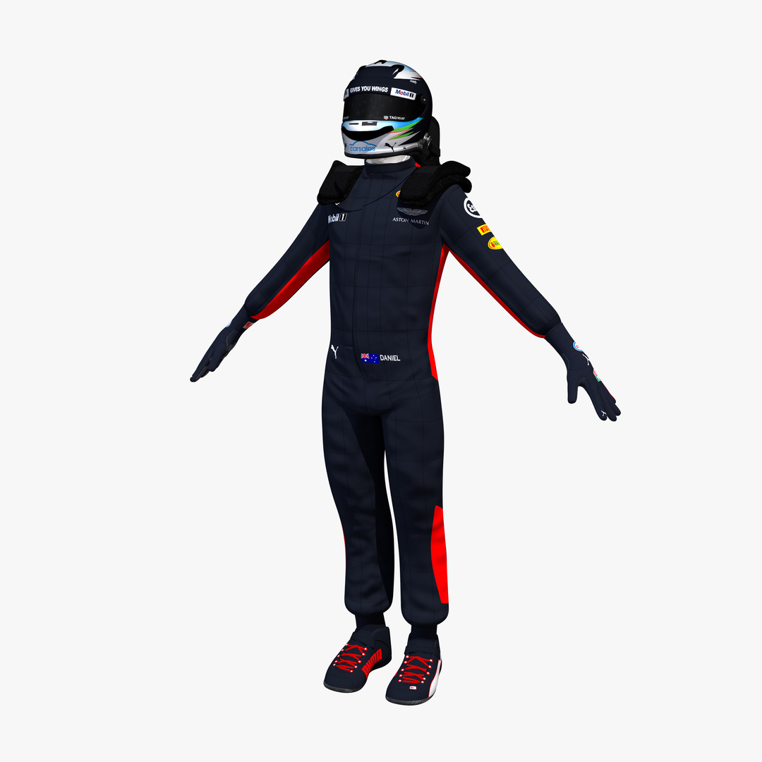 3D Model Daniel Ricciardo 2017 - TurboSquid 1164560