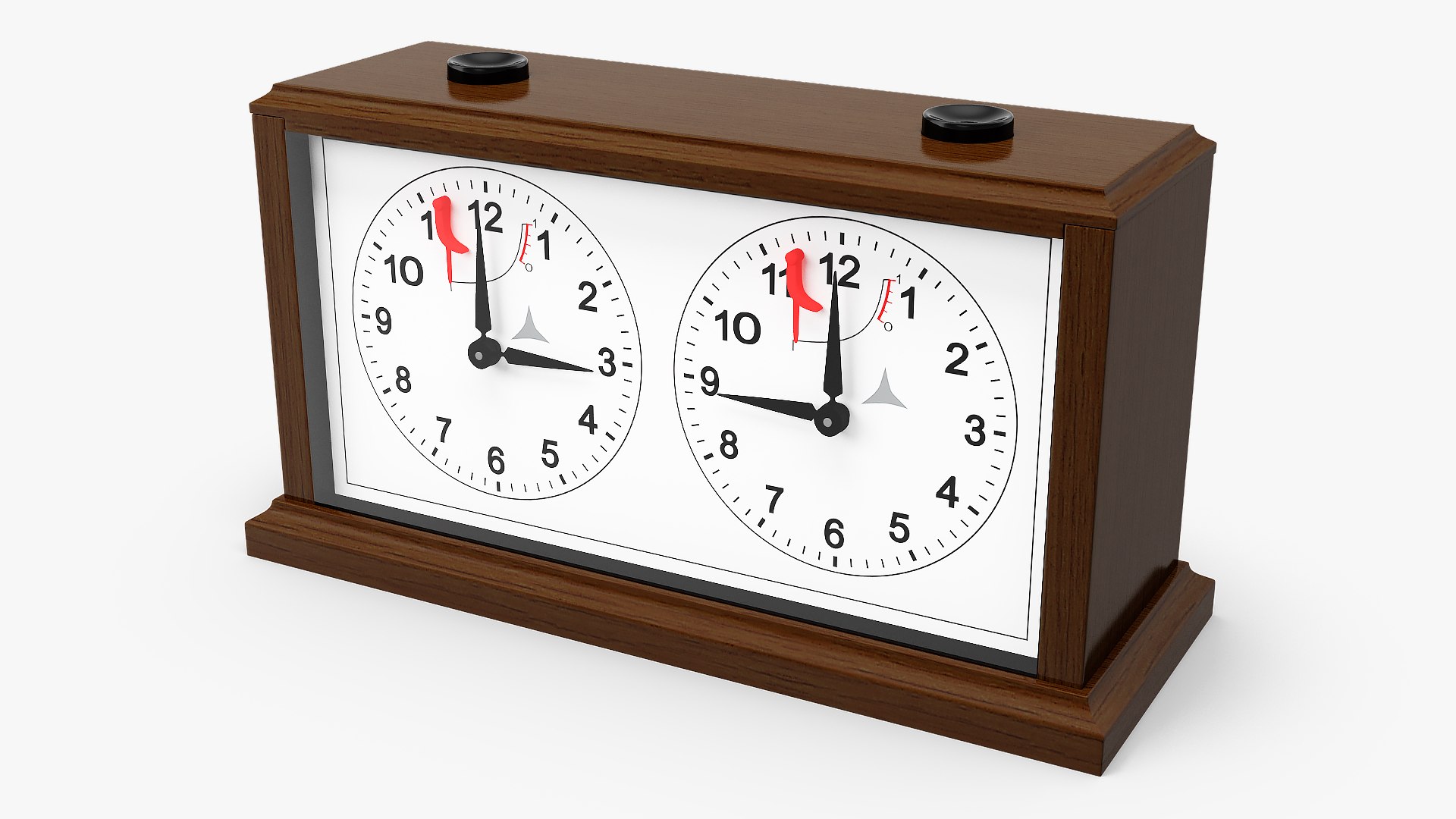 Wooden Mechanical Chess Clock Generic 3D model preview