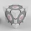 Portal turret and companion cube