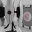 Portal turret and companion cube