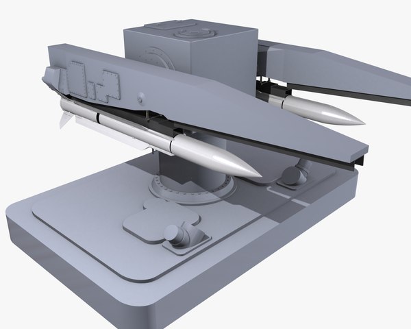 Mk-26誘導ミサイル発射装置（SM-2ミサイル付き）3Dモデル
