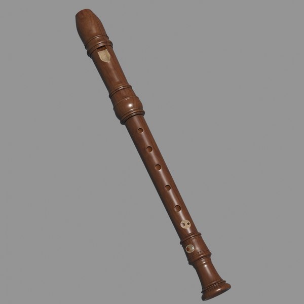 modelo 3d Grabadora (flauta de bloque) - TurboSquid 1099411