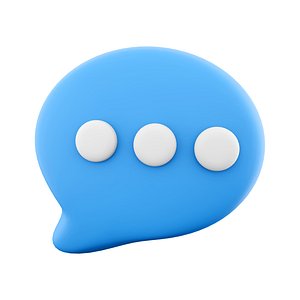 blue chat icon