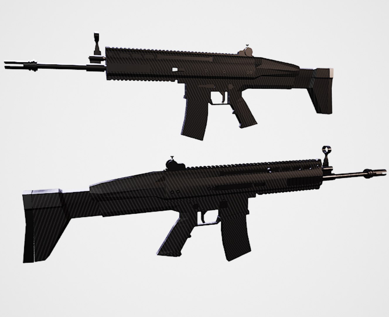3D Model Scar Rifle - TurboSquid 1608636