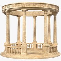 Stone Round Colonnade