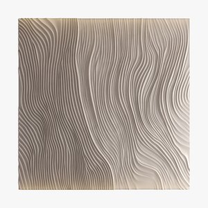 3D wave wall 44 model