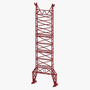 Crane Guiding Frame Floating Ballast Red