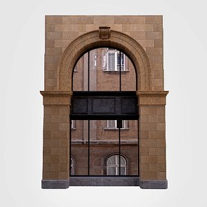3d model architecture classic window