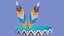 Native American Headband 3D model