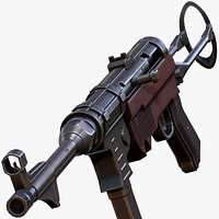 Mp-40 SMG - LowPoly Mobile Ready