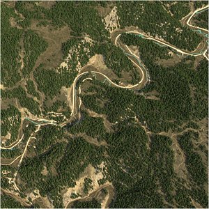 River valley Dakota landscape 3D model