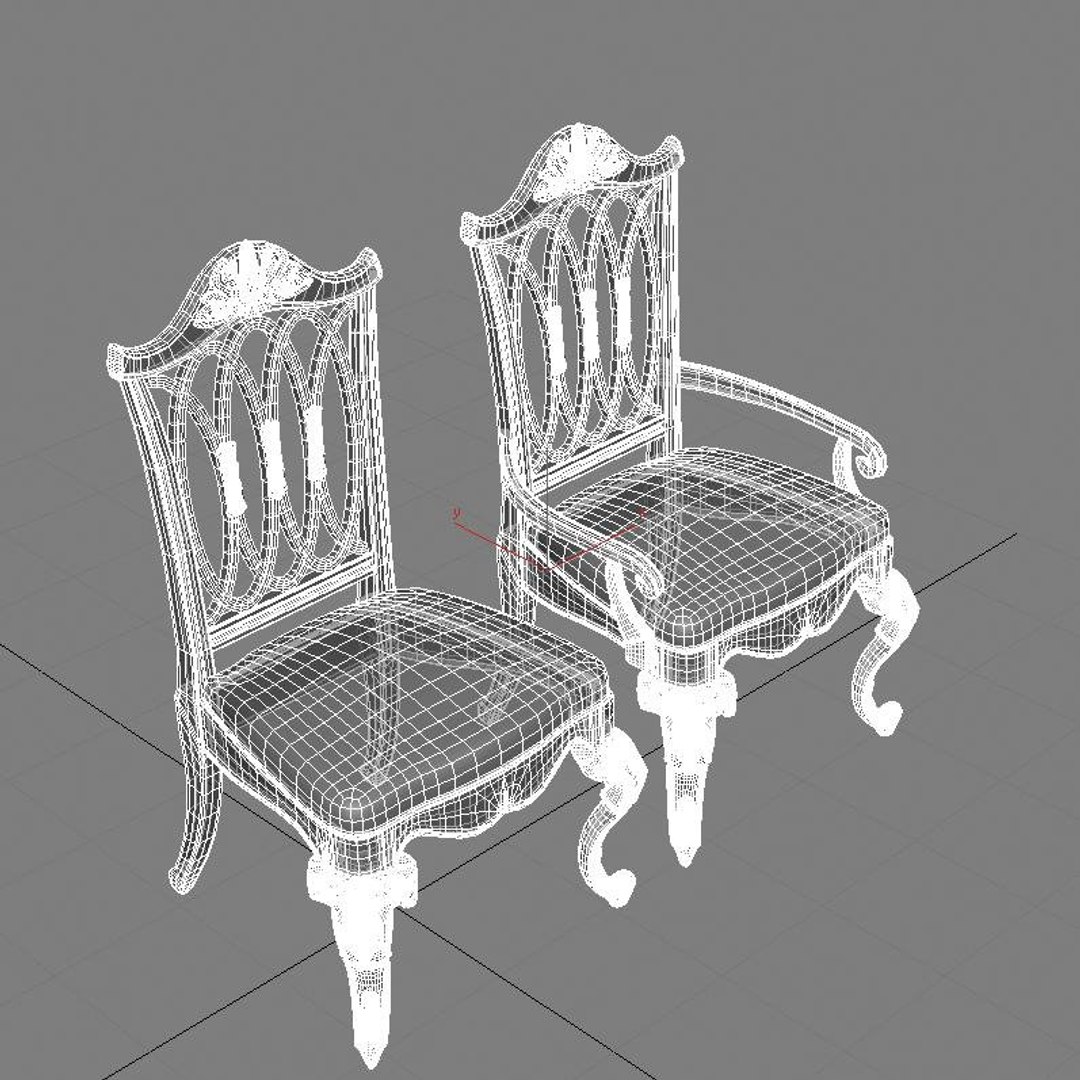 Dining Chair Armchair Obj