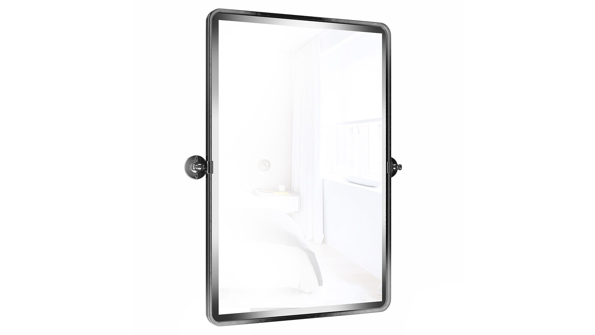 Woodvale Metal Framed Wall Mounted Bathroom - Vanity Mirror 3D Model ...