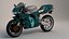 3D pack 5 sports bikes model