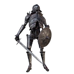 Undead Zombie Warrior Character 4k PBR Low poly Low-poly 3D model 3D model