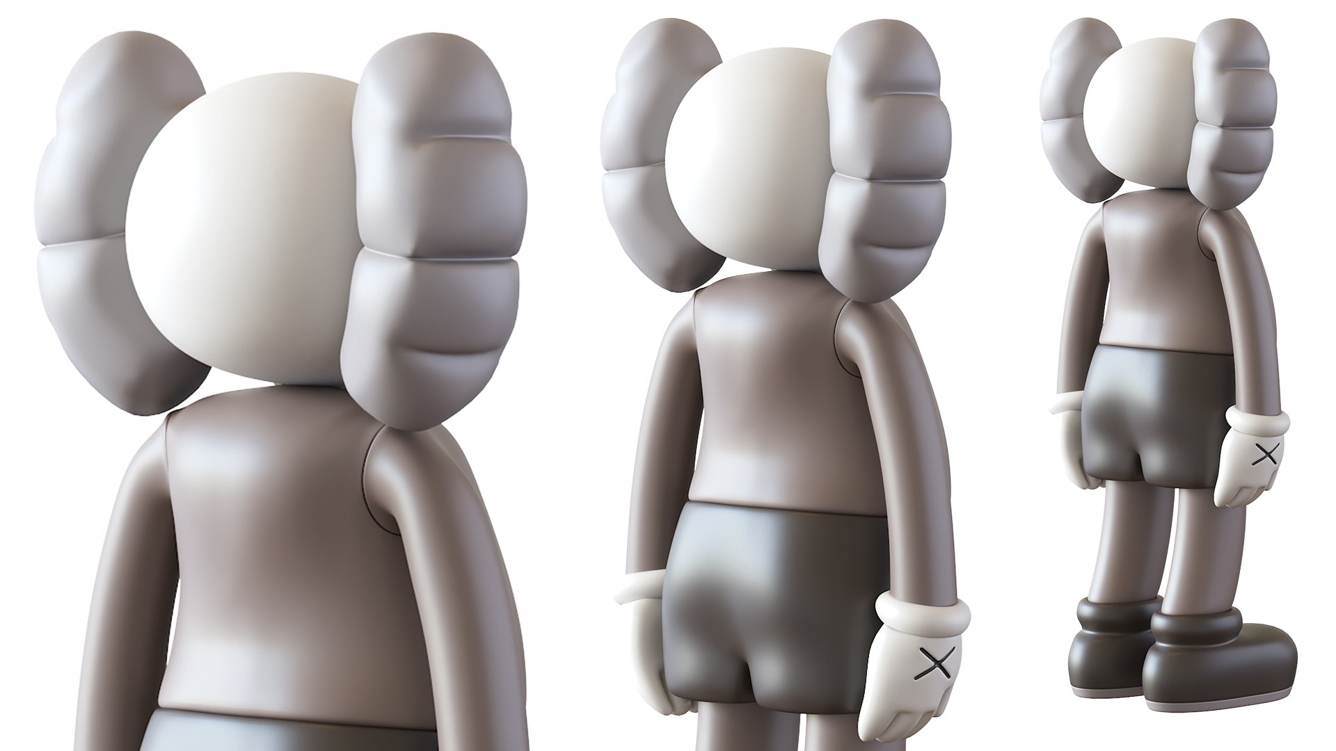 3D model Kaws Four Foot Companion Brown2013 - TurboSquid 1891006