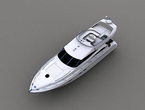 luxury motor yacht 3ds