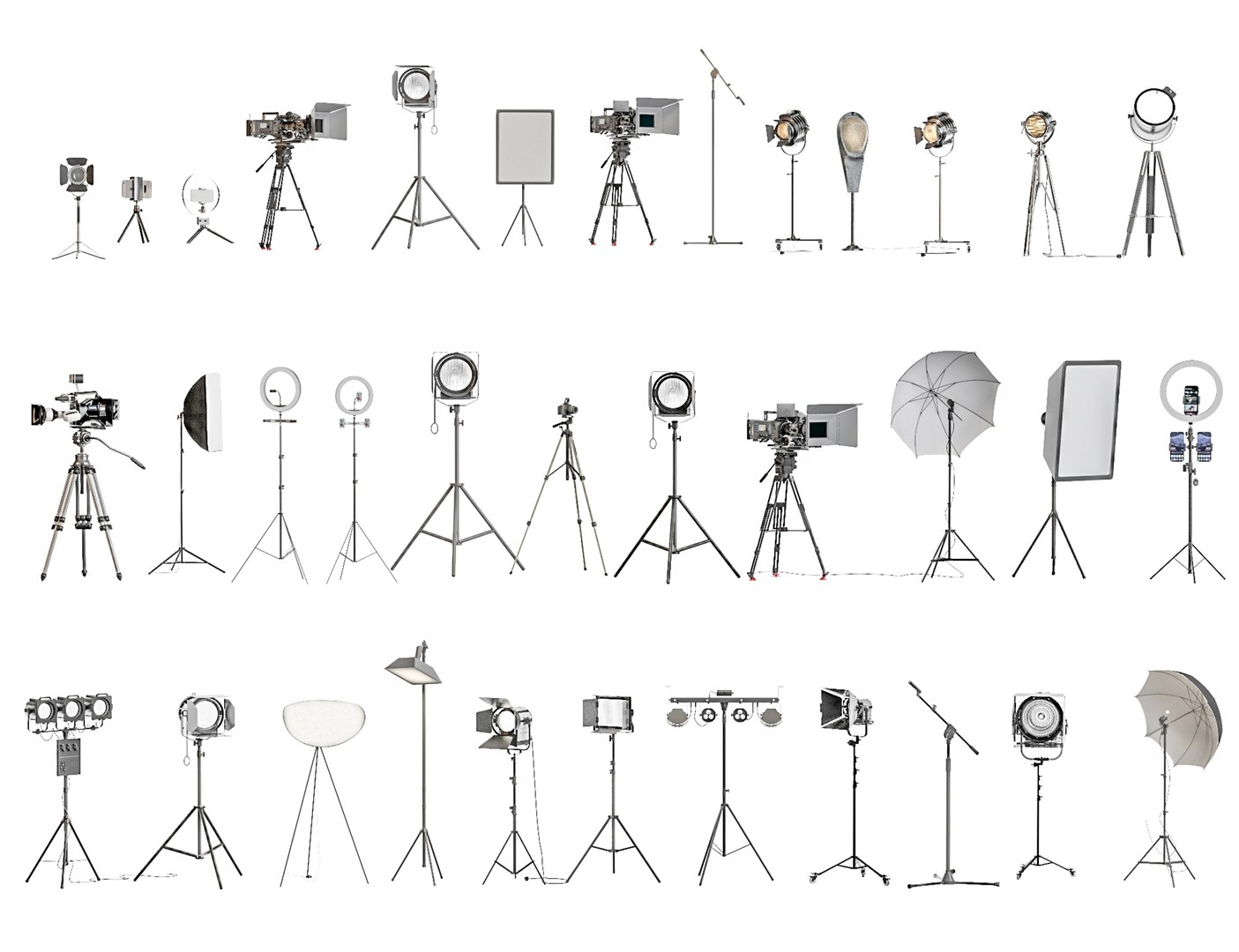 3D Studio Lighting Photography Light Photo Studio Light Collection ...