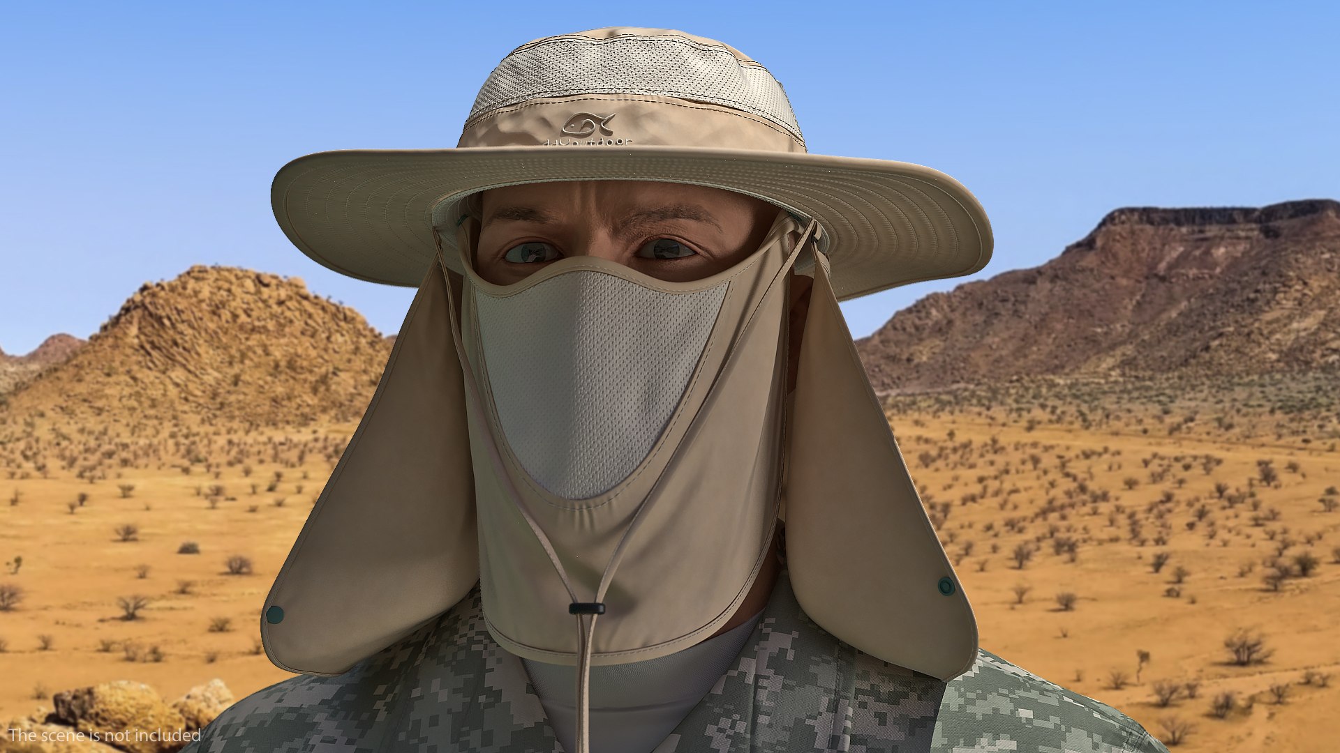 3D model khaki outdoor fishing hat https://p.turbosquid.com/ts-thumb/ln/oTBqap/s7aq5b3T/khakioutdoorfishinghatwithremovableneckflapandfacecovermaskmb3dmodel003/jpg/1566360387/1920x1080/fit_q87/8094fc44c320f209fae73a06a3afdea2136433be/khakioutdoorfishinghatwithremovableneckflapandfacecovermaskmb3dmodel003.jpg