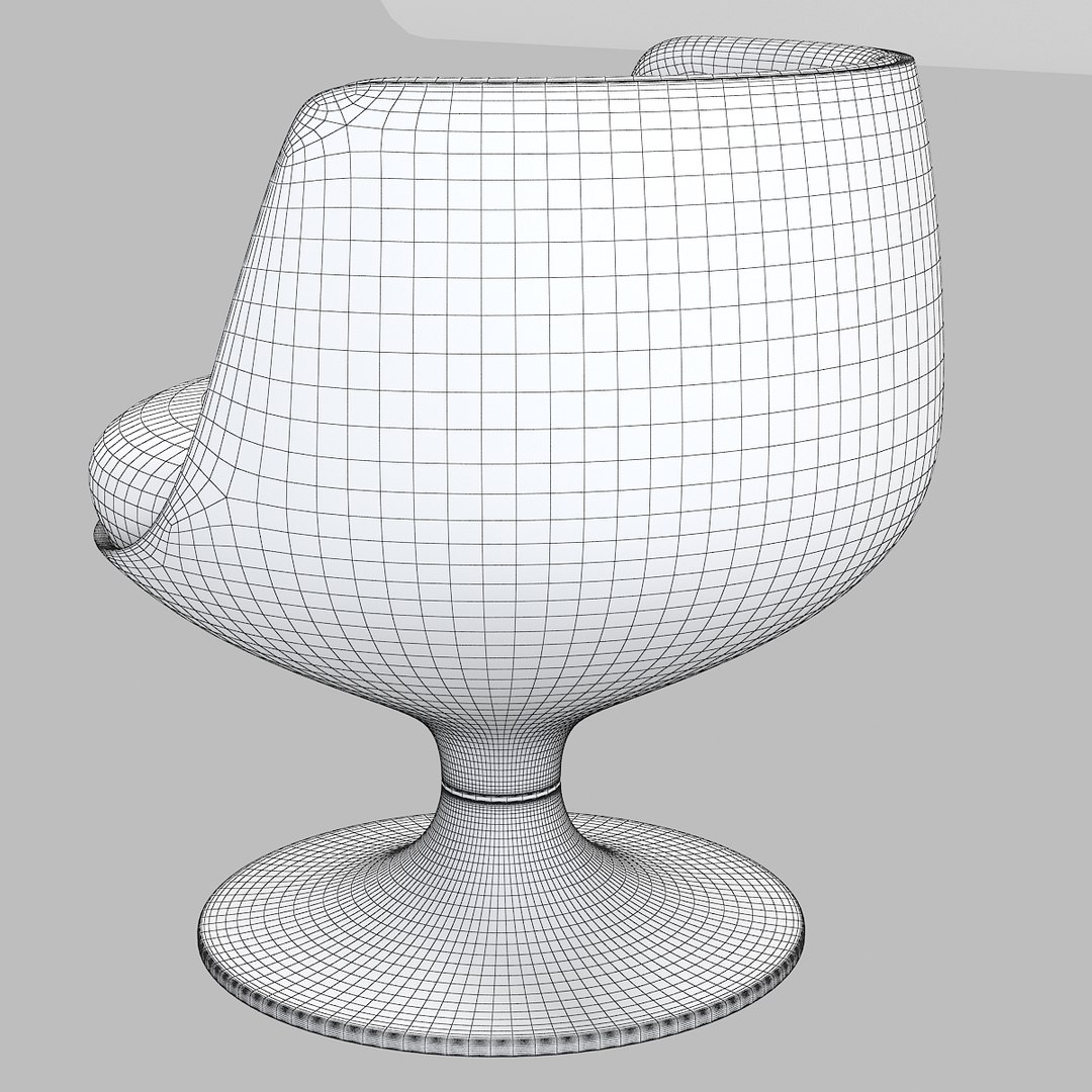 3d cognac chair eero aarnio model