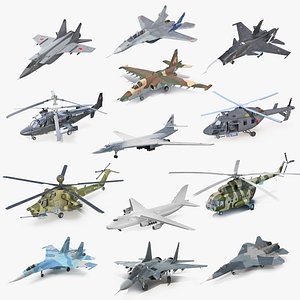 3D Russian Military Aircrafts Collection 6