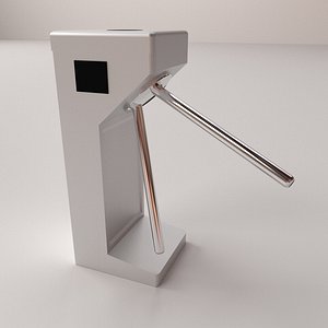 tripod turnstile 3D model