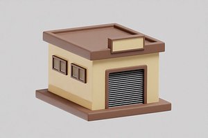3D Garage Cartoon