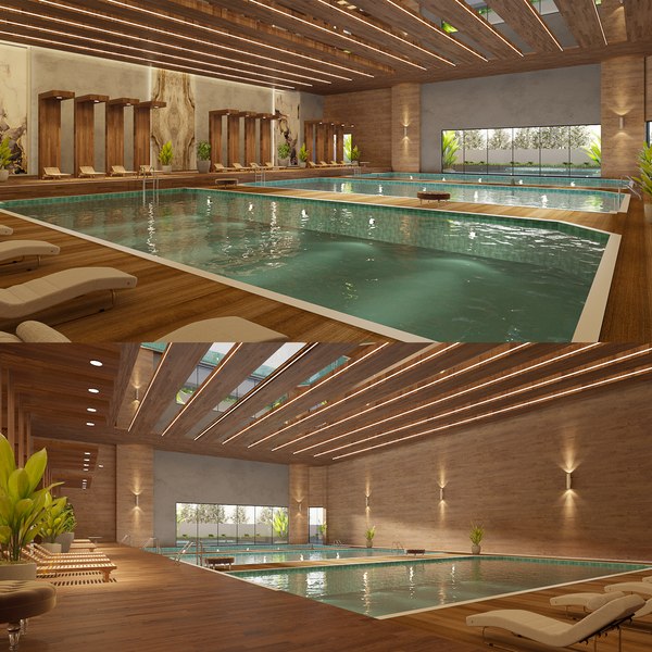 modelo 3d PUBLIC SWIMMING POOL - TurboSquid 2011533
