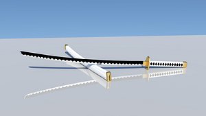 wado ichimonji sword roronoa 3D model