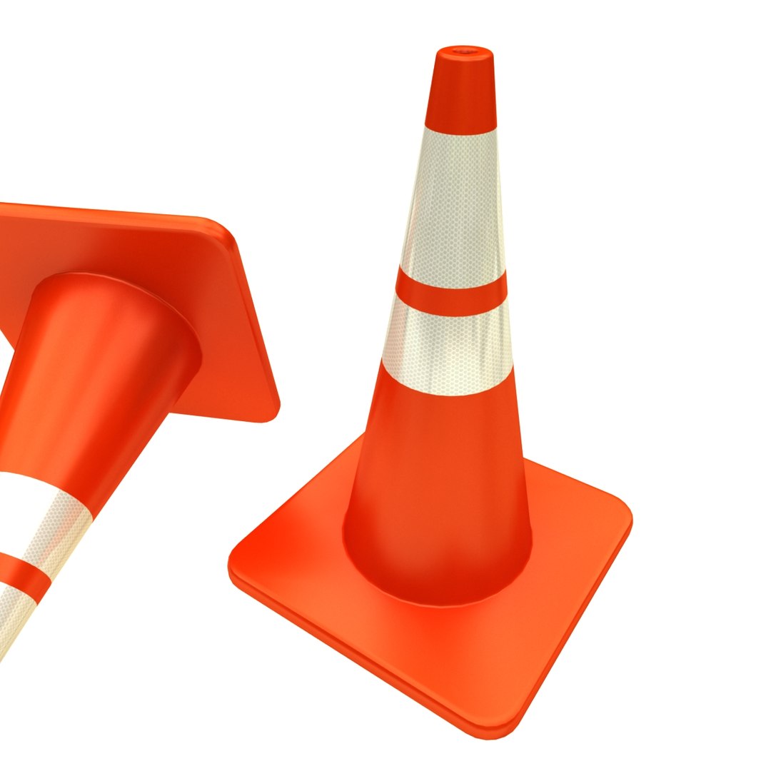 Traffic barrier cone drum 3D model - TurboSquid 1478588